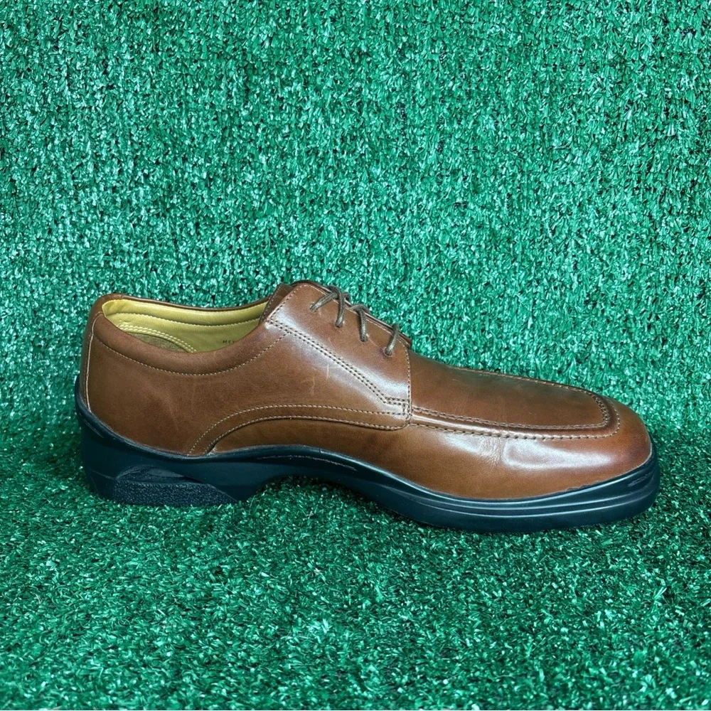 Cole‎ Haan Air Brennan Brown Leather Air Dress Sneakers Mens Size 10.5 M - EUC